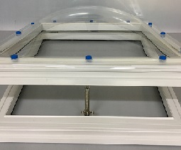 Ventilation frame for domes with screws, refurbishing